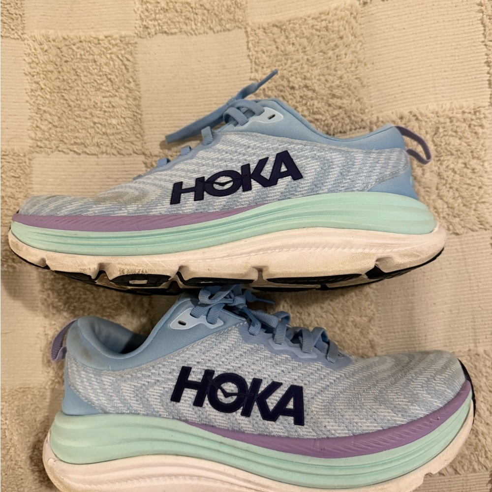 HOKA Sky Blue Athletic Sneakers